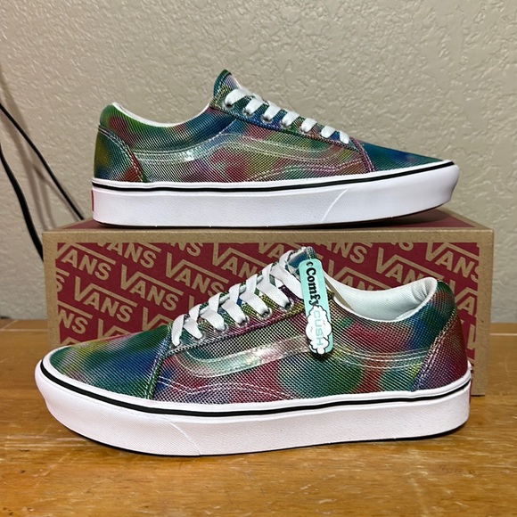 Vans ComfyCush old skool In bloom multiple true white Men’s size 13 - Picture 1 of 10